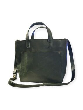 Portland Leather Goods Crossbody Cucumber Green Leather Minimalist Tote